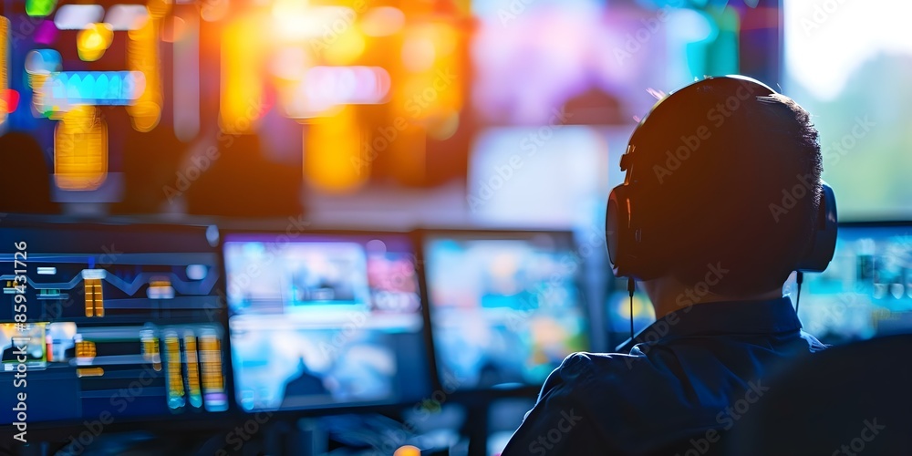 NOC technicians monitor network traffic troubleshoot issues and ensure network performance. Concept NOC Technicians, Network Monitoring, Troubleshooting, Network Performance, IT Support