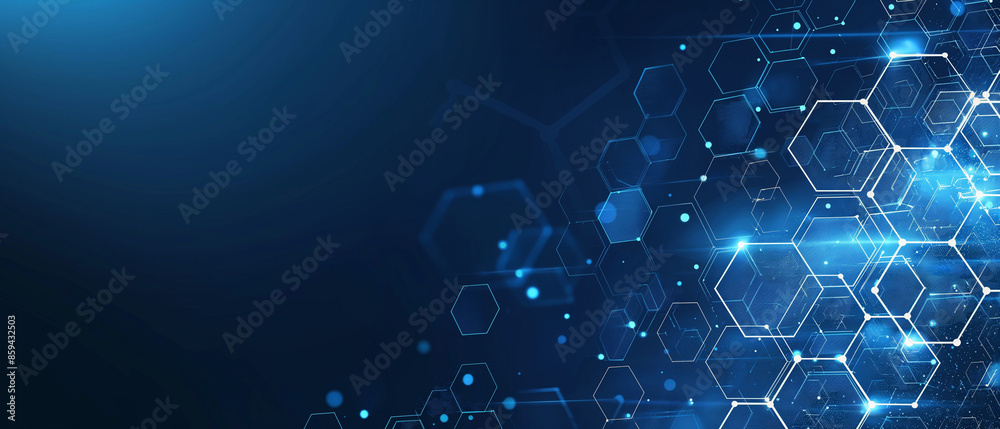 abstract digital technology hexagons background abstract digital technology hexagons background