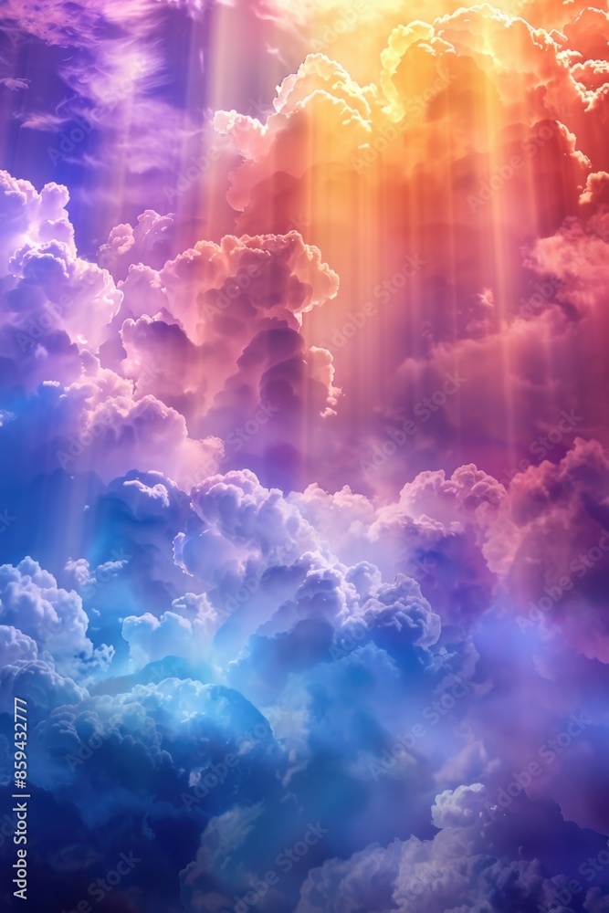 A bright spot of sunlight breaking through the cloudy sky, offering a glimpse of warmth and hope A bright spot of sunlight breaking through the cloudy sky, offering a glimpse of warmth and hope