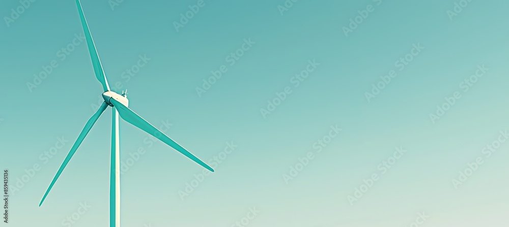 A Wind Turbine in Close-up, Highlighting Environmentally Friendly and Sustainable Initiatives. A Wind Turbine in Close-up, Highlighting Environmentally Friendly and Sustainable Initiatives.