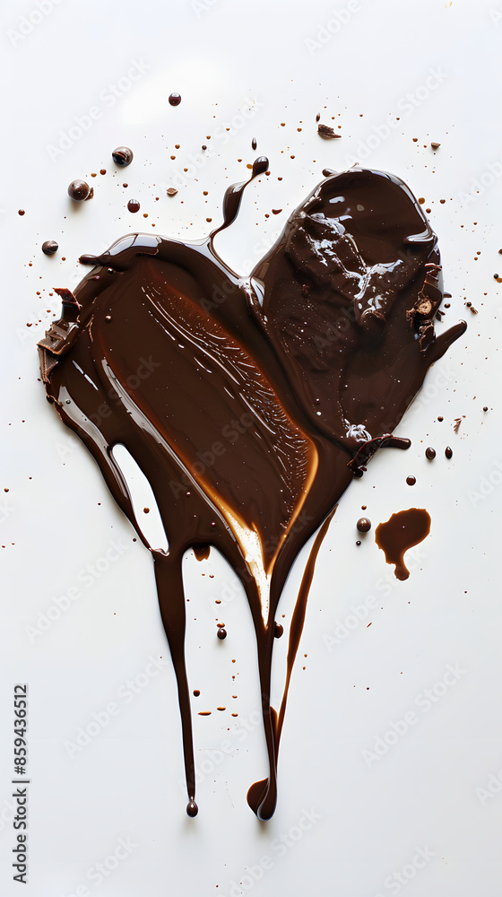 Obraz premium love chocolate splash