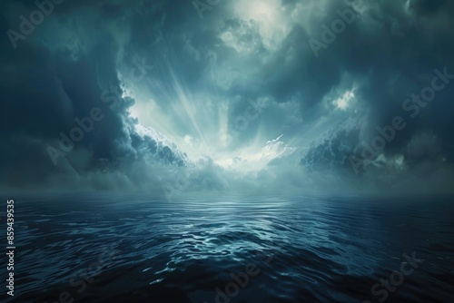 A serene lake scene on a cloudy day