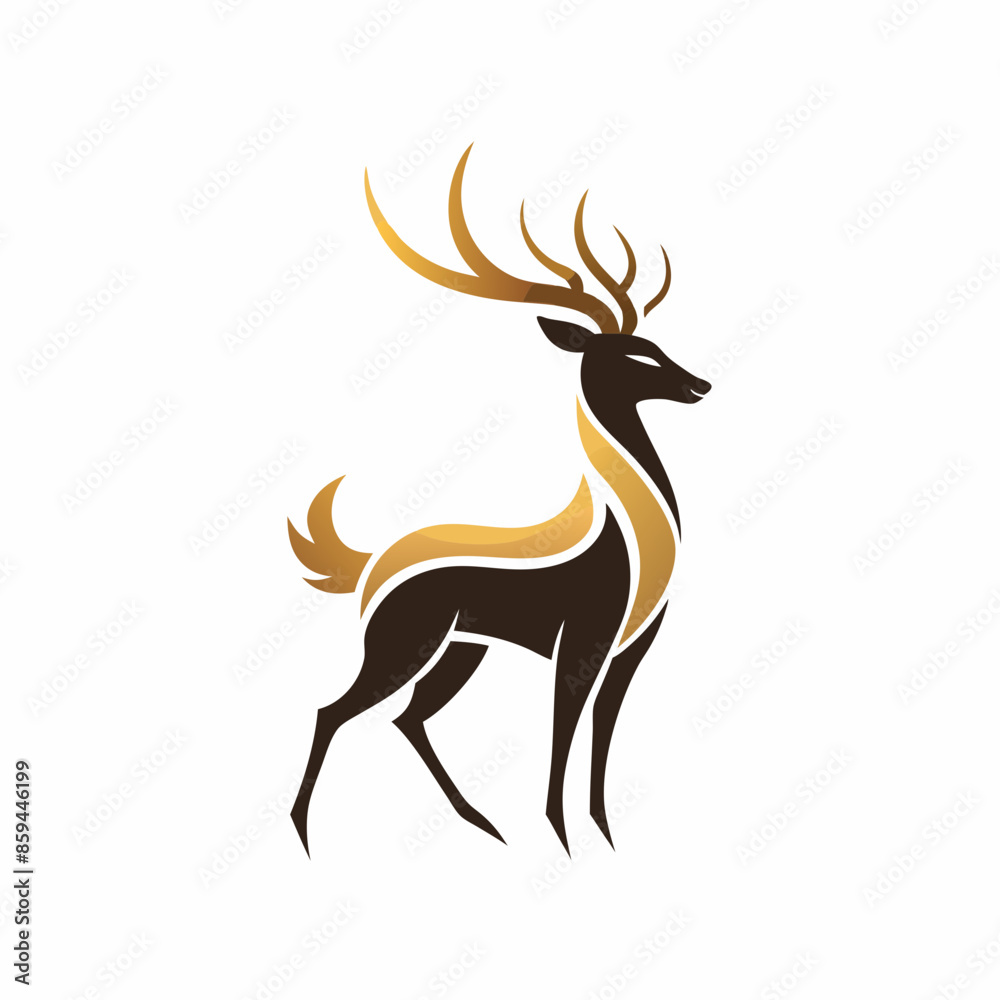 Fototapeta premium deer silhouette vector