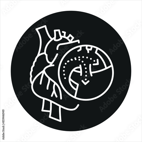 Ductus arteriosus line black icon. Signs for web page