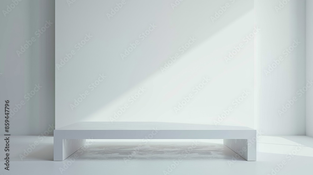 Table top in the white room Table top in the white room