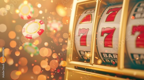 Wallpaper Mural A stylish yellow casino slot machine, with a sleek and modern design that is perfect for showcasing gambling and entertainment concepts. The image provides ample copy space for adding text or Torontodigital.ca