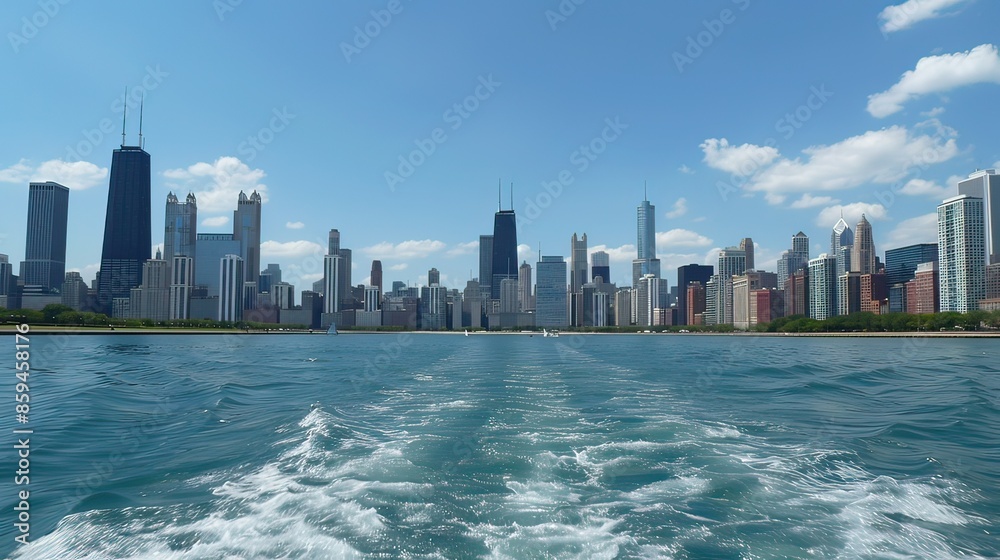 Obraz premium Chicago skyline