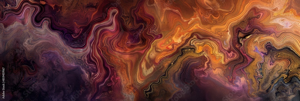 Diverse hues blend into captivating chaotic smoke cloud with rich tones, creating mesmerizing expression