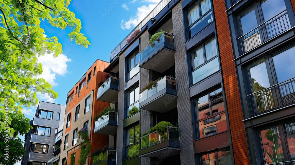 Modern apartment buildings Modern apartment buildings