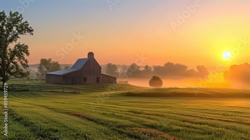 Kentucky farm at sunrise  © Chandara