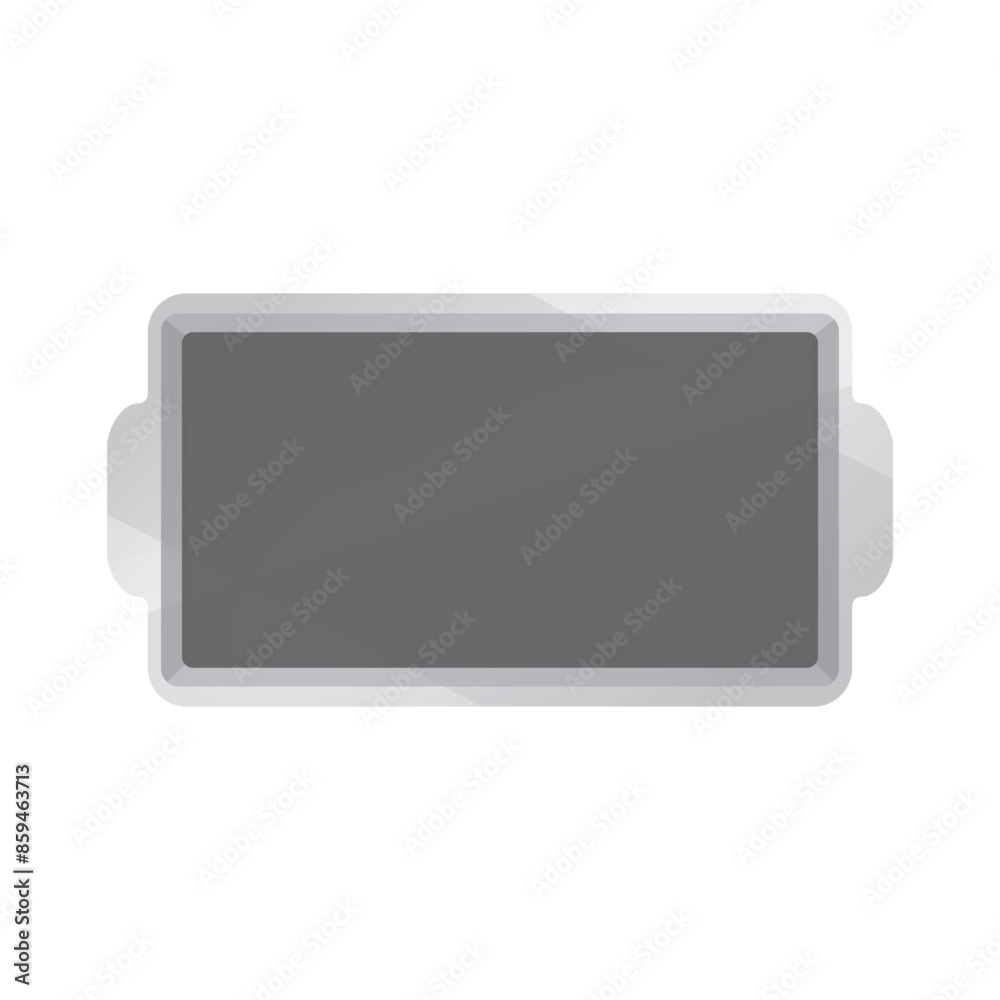 Steel rectangle plate vector, illustration. Steel rectangle plate vector, illustration.