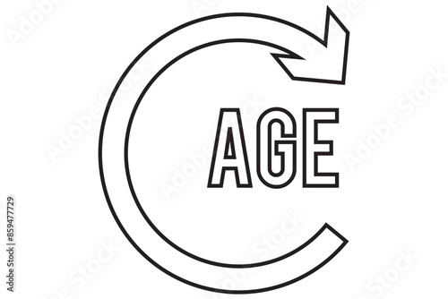 age limit icon design vector logo template EPS 10