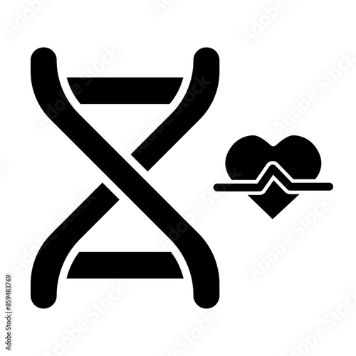 Genetics Vector Glyph Icon