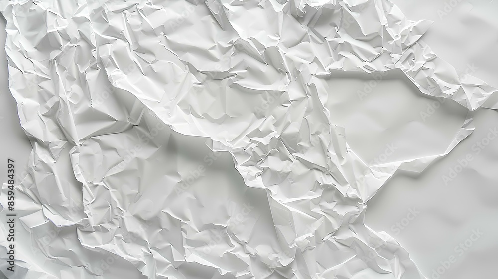 Obraz premium Crinkled paper surface with textured and uneven patterns.