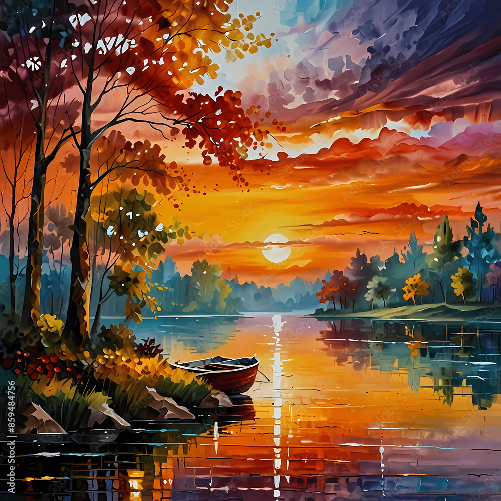 Obraz premium Vibrant Landscape