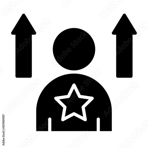 Self Improvement Vector Glyph Icon