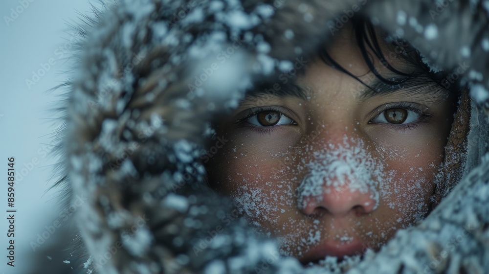 A tightly cropped image of animal fur adorned with delicate snowflakes, capturing the essence of winter and the intricate beauty of nature in fine detail during a snowy day. A tightly cropped image of animal fur adorned with delicate snowflakes, capturing the essence of winter and the intricate beauty of nature in fine detail during a snowy day.