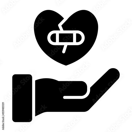 Forgiveness Vector Glyph Icon