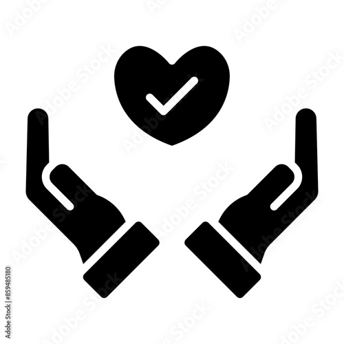 Acceptance Vector Glyph Icon