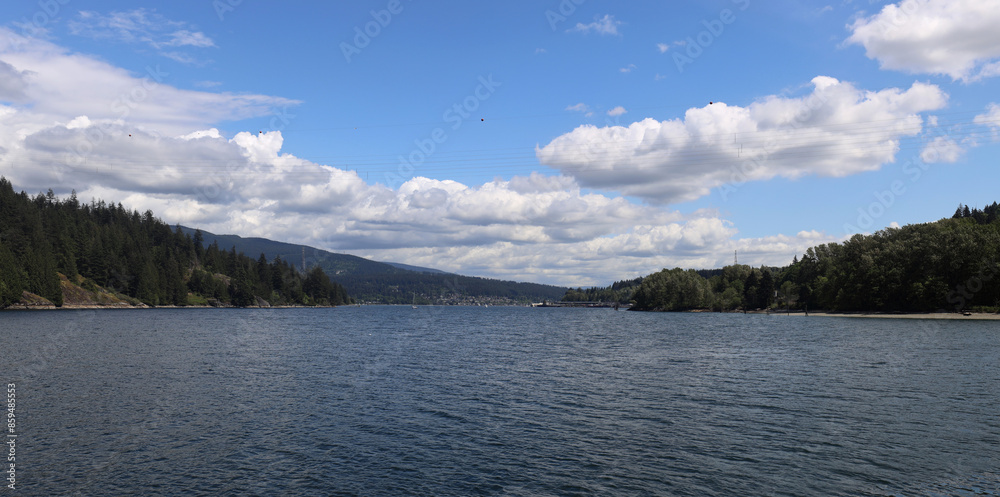 Northwest ocean bay in a sunny spring day Northwest ocean bay in a sunny spring day