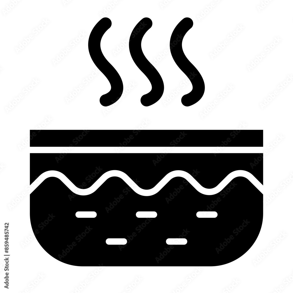 Smoke Skin Vector Glyph Icon
