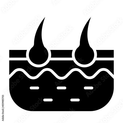 Hairy Vector Glyph Icon
