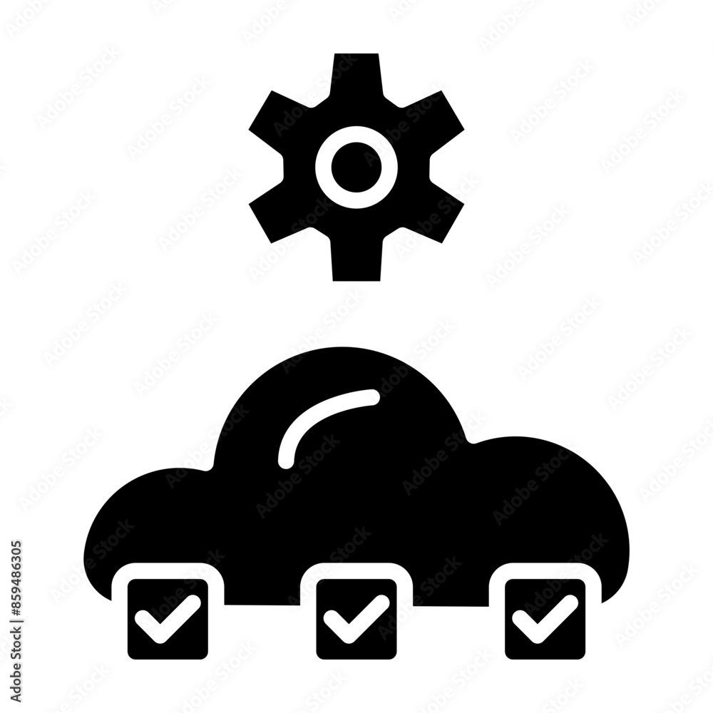 Digital Transformation Vector Glyph Icon Digital Transformation Vector Glyph Icon