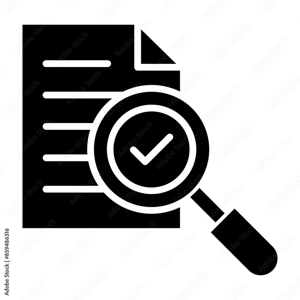 Proofing Vector Glyph Icon Proofing Vector Glyph Icon