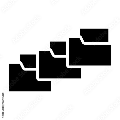 Folders Vector Glyph Icon