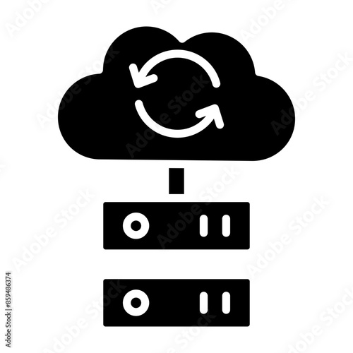 Synchoronization Vector Glyph Icon