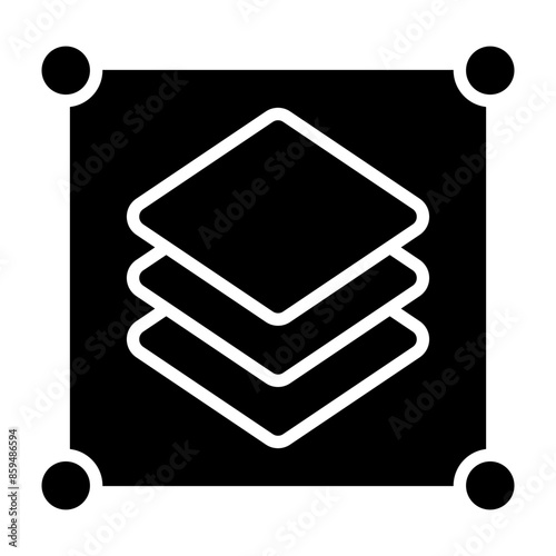 Layer Vector Glyph Icon