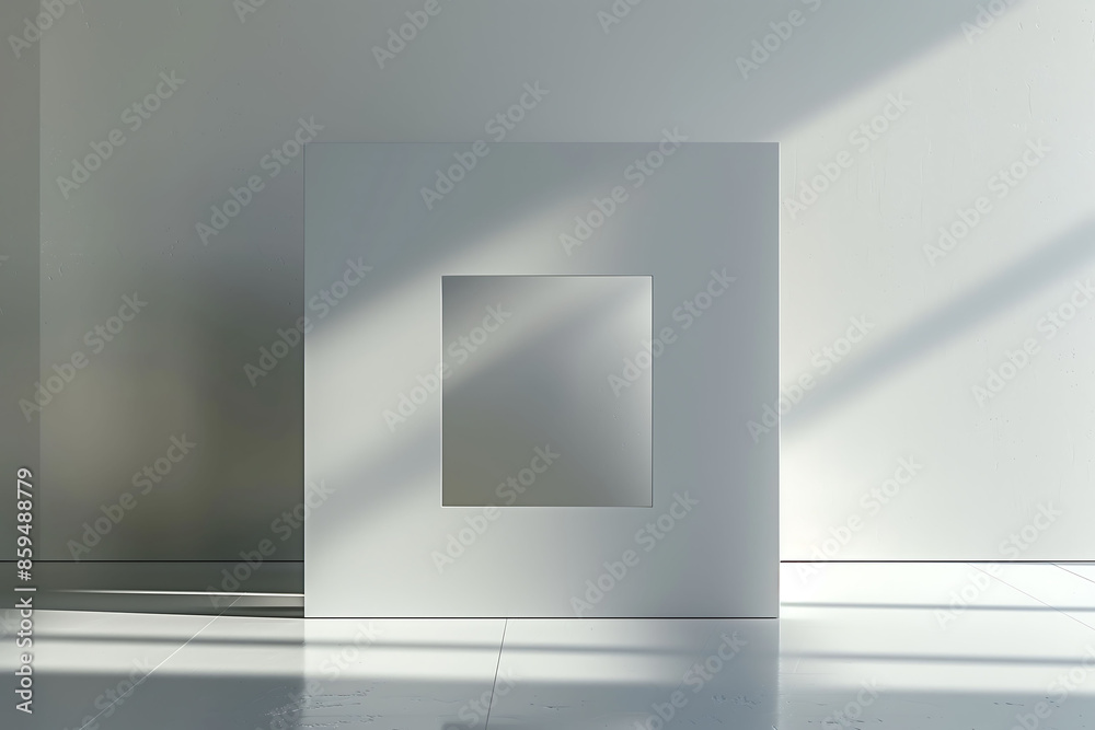 A large, curved space with a lot of light shining on it. The space is empty and has a futuristic feel to it.