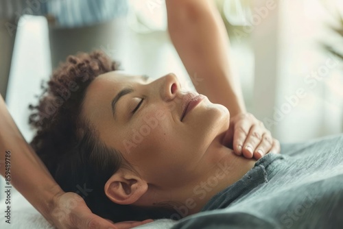 A person receiving a gentle massage or physical therapy illustrating the supportive treatments that can help manage symptoms of chronic fatigue syndrome