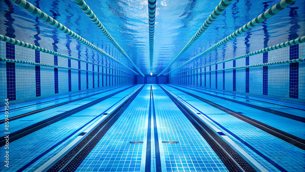 Obraz premium Under Pool lanes background