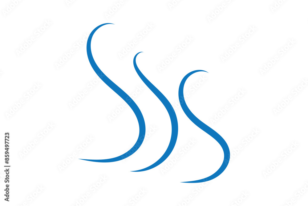 Hand drawn wind vector illustration Hand drawn wind vector illustration