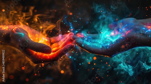 Colorful Energy in Hands: Magnetically Charged photo