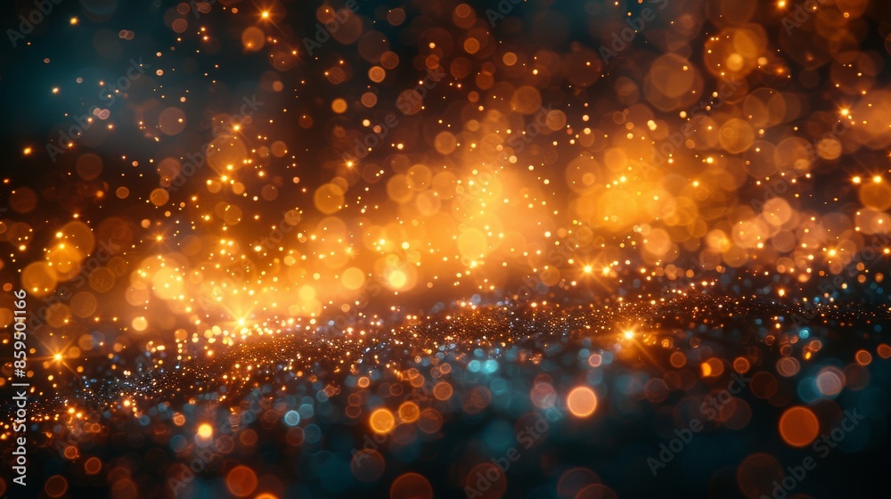 An abstract scene filled with captivating golden bokeh lights, creating an enchanting and magical ambiance, evoking feelings of warmth and wonder. An abstract scene filled with captivating golden bokeh lights, creating an enchanting and magical ambiance, evoking feelings of warmth and wonder.