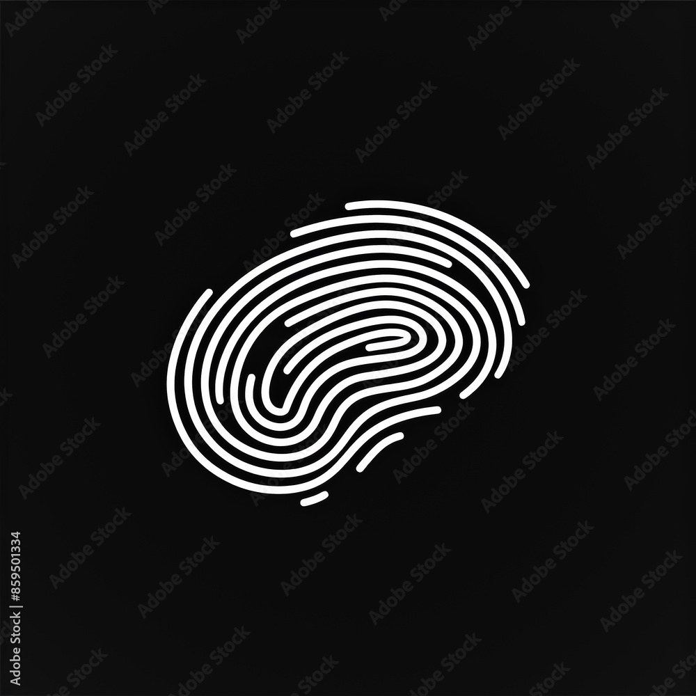 A black and white image of a fingerprint A black and white image of a fingerprint