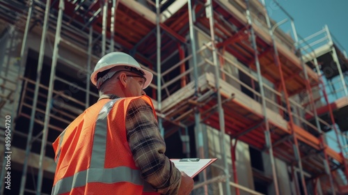 The construction worker at site