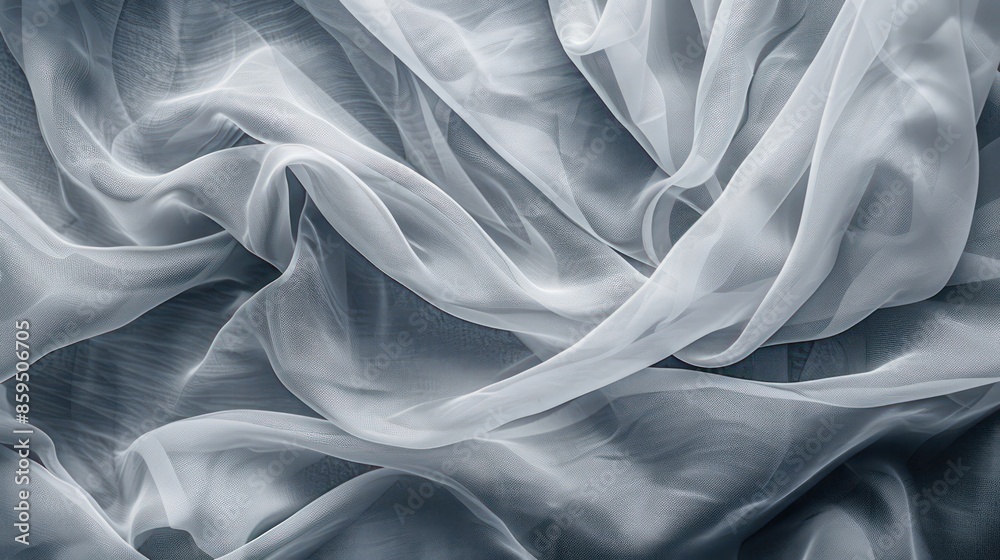 Obraz premium Moonstone Grey Abstract Texture with Gradient and Ombre Effects, Elegant and Modern Fabric Design with Sleek and Sophisticated Aesthetic