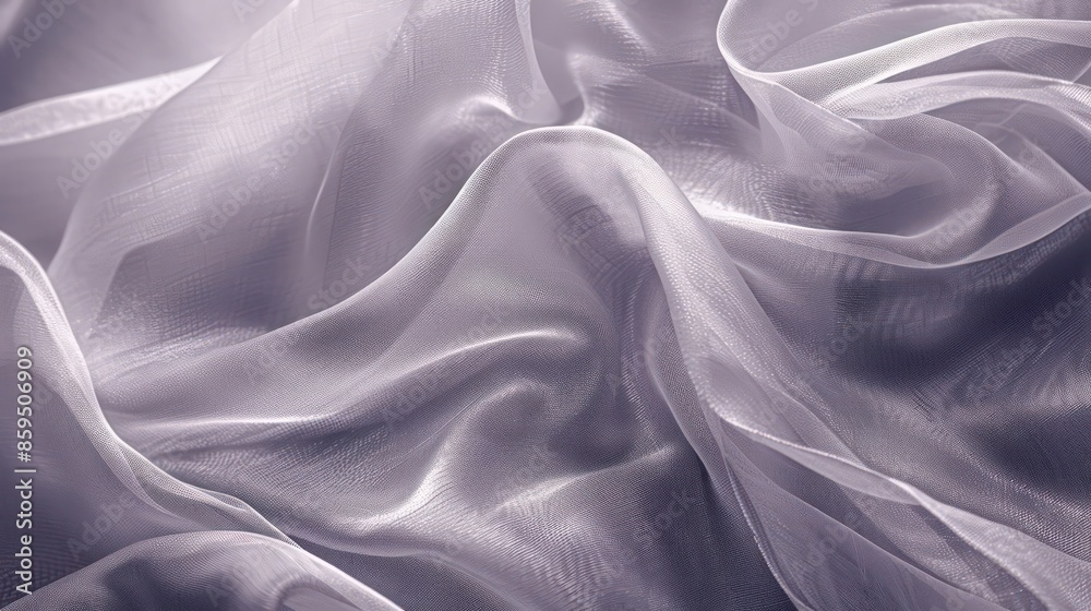 Obraz premium Moonstone Grey Abstract Texture with Gradient and Ombre Effects, Elegant and Modern Fabric Design with Sleek and Sophisticated Aesthetic