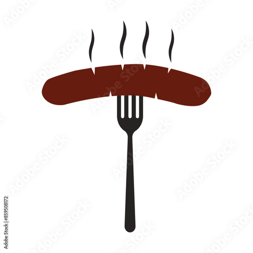 sausage icon design