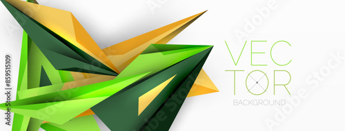 Minimal geometric abstract background. Low poly dynamic triangle design. Trendy techno business template for wallpaper, banner, background or landing