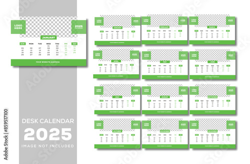Professional custom desk calendar design for 2025 and Printable calendar design.