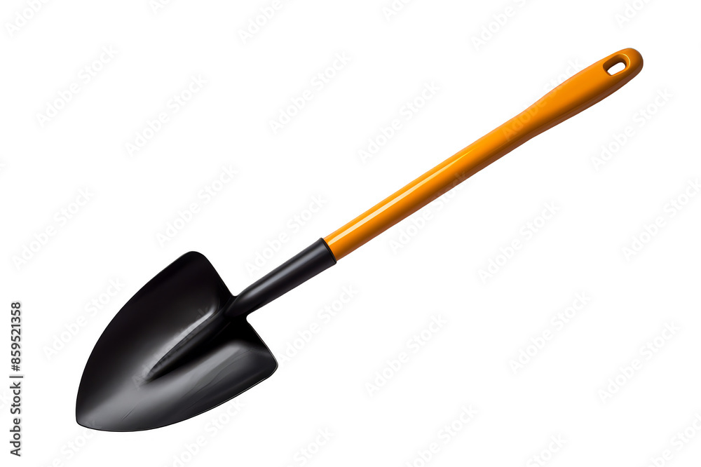 New shovel for gardening on a transparent background New shovel for gardening on a transparent background