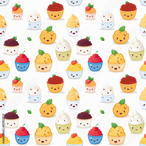 seamless pattern with sweets