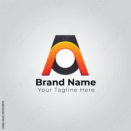 Creative , modern and clean logo design template .( A+O ) later logo 