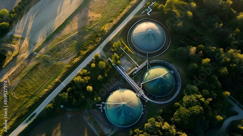 Aerial View of Hydrogen Sto...
