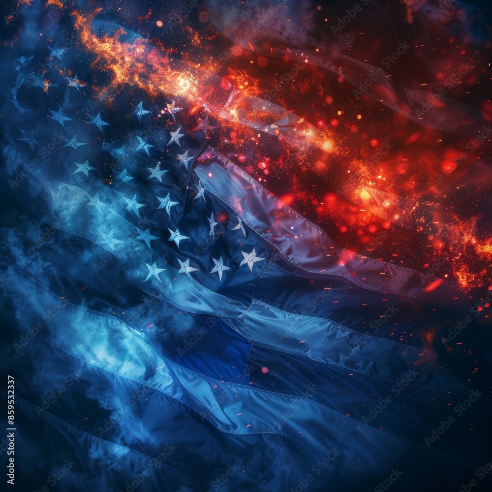 Abstract conceptual image representing Patriot Day. Abstract conceptual image representing Patriot Day.