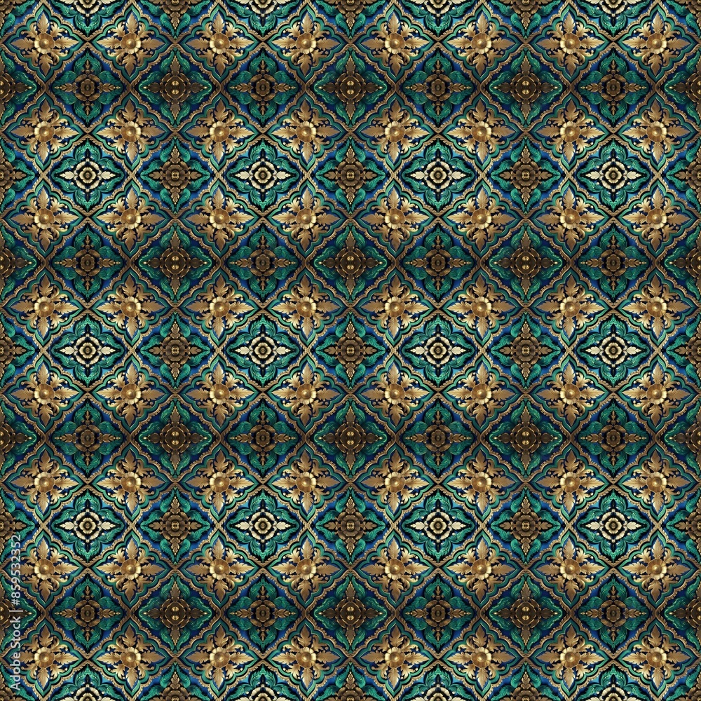 Luxurious Gold Ornate Pattern Background Luxurious Gold Ornate Pattern Background